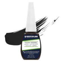 Professionell tandemalj specialeffekter Tandfrg av Kryolan (svart)- Tillfllig flytande tnderfrg fr SFX-tandsmink Halloween Cosplay Theater-