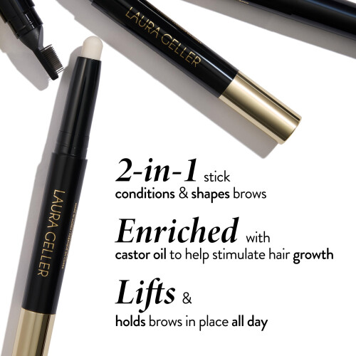 Laura Geller Beauty Define-n-Tame Brow Lifting Stick - Laminated Full Brows - Brow Wax (01 Clear  1 Count) 1