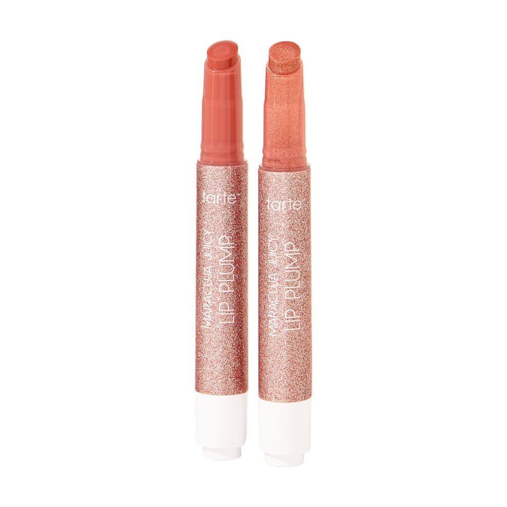 Tarte Cosmetics Tarte Maracuja Juicy Lip Plump Bestsellers Duo - Dahlia & Rosy Copper Shimmer Glass