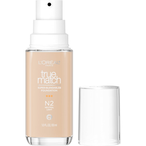 L’Oréal Paris L'Oreal Paris True Match Super-Blendable Foundation Medium Coverage Flydende Foundation Makeup N2 Light 1 Fl Oz