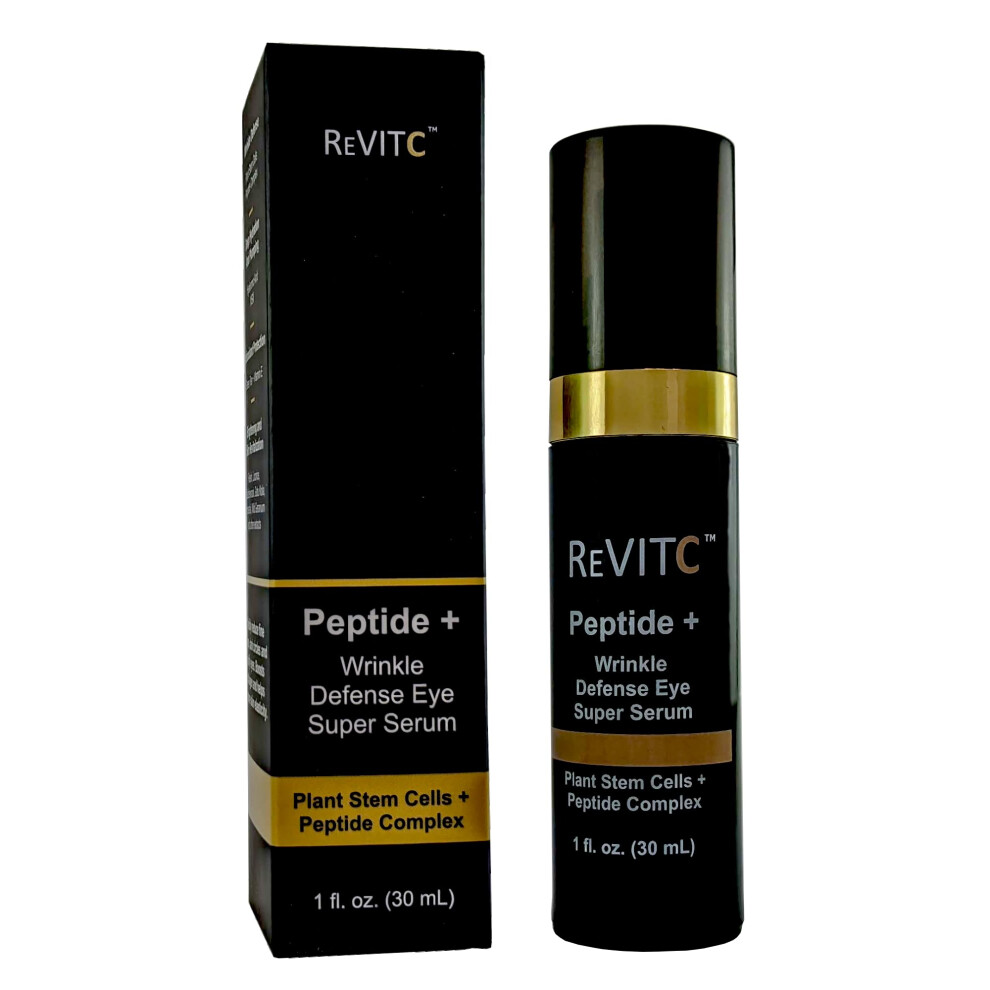 Revitc Peptide + Wrinkle Defense Super Serum Pod Oczy Do Twarzy I Szyi Z Roslinnymi Komrkami Macierzystymi Kompleks Peptydowy Msm I Wiele Wiecej.-image