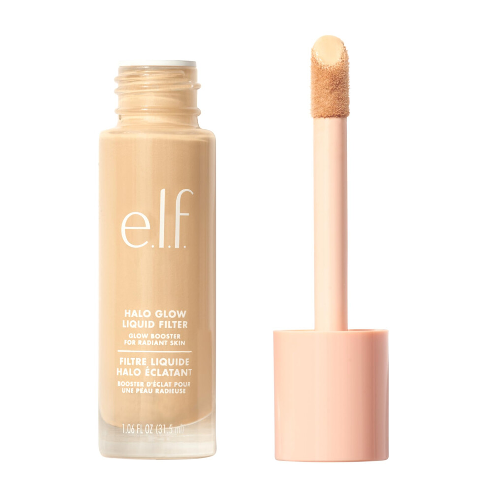 E.l.f. Halo Glow Liquid Filter, Complexion Booster For A Glowing, Soft-Focus Look, Infused With Hyaluronic Acid, Vegan & Cruelty-Free, 0.5 Fair
