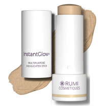 Rumi Cosmetiques InstantGlow+ Mehrzweck-4-in-1-Highlighter-Stick fr ltere Frauen strahlender Glanz und pflegende Formel fr Gesicht, Schultern