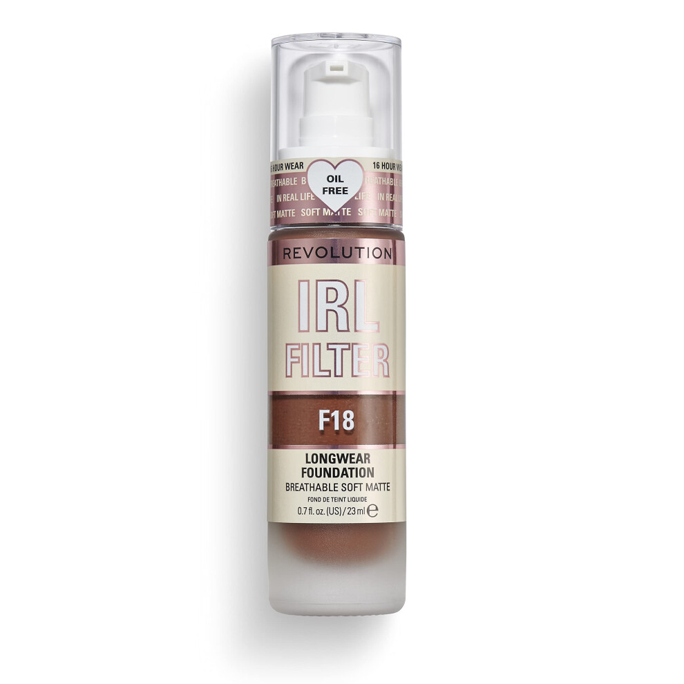 Revolution Women's F18 Irl Filter Longwear Foundation In - Image 3