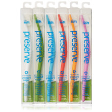 Preserve Ultra Soft Tandborste, Blandade Färger, 6-Pack