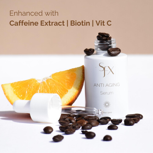 Aditivo de bronzeamento artificial SunFX | Antienvelhecimento | Poderosos ingredientes antienvelhecimento - 1 fl oz/30ml 2