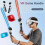 New for Quest3 Accessories Vr Controllers Long Stick Handle Dual Lightsaber for Meta 3 Vr Accesorio 3