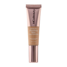 MCoBeauty Miracle Flawless Skin Foundation 4 Nude Beige, natrliche, aufbaubare Abdeckung fr ganztgiges Tragen, vegane, tierversuchsfreie Kosmetik