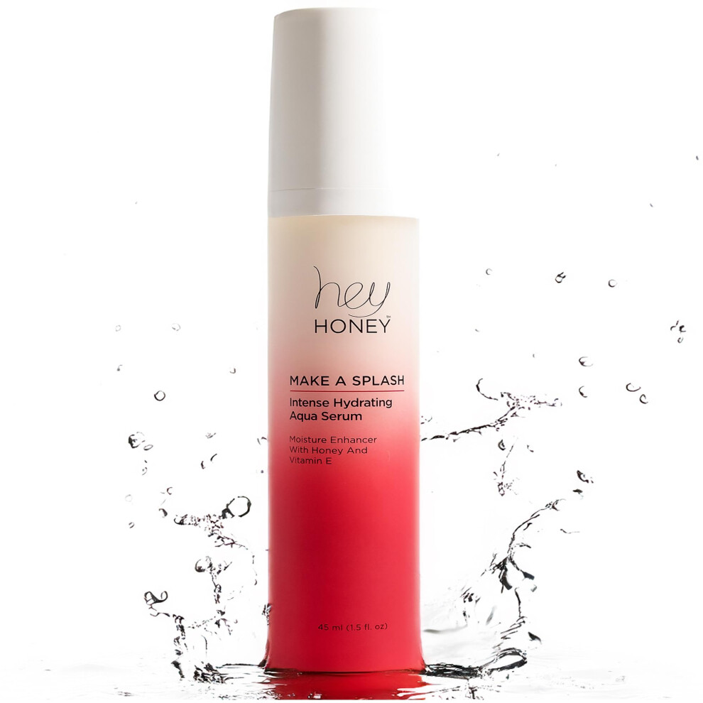 Hey Honey Skincare Make A Splash | Intense Hydrating Niacinamide Aqua Face Serum | Intense Hydration With Anti-Aging Benefits | 1.5 Oz