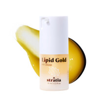 Stratia Lipid Gold Cream Cream Idratante e cura della pelle anti-invecchiamento per i cerchi scuri rughe di linee sottili e illuminatore sotto gli oc