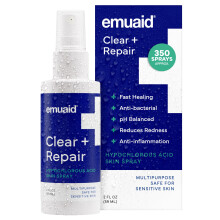 emuaid Clear + Repair Hypochlorous Acid Hudspray Hydraterende ansigts- og tgebeskyttelse Flerbrugspleje til flsom hud Rejsestrrelse 1 pakke