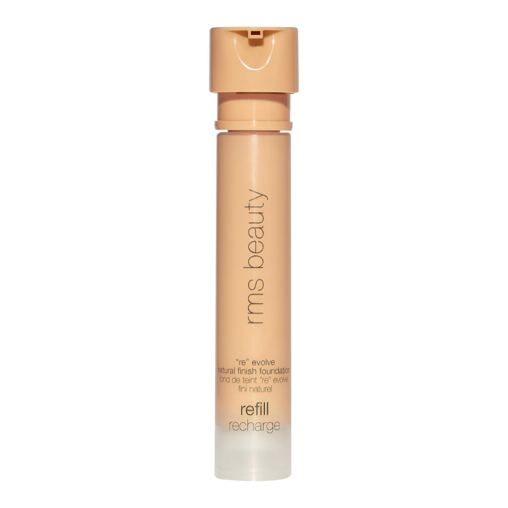 Rms Beauty Reevolve Natural Finish Foundation - Liquid Foundation Face Makeup, Makeup Foundation Skin Tint, Refillable Foundation Pump Make Up