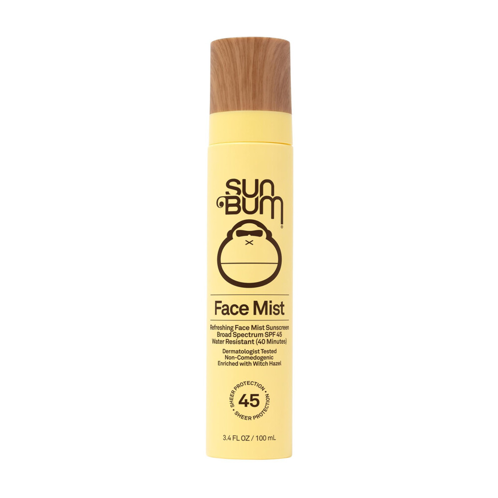 Photos - Cream / Lotion Sun Bum Original SPF 45 Sunscreen Face Mist | Broad Spectrum Moisturizing Facial Sunblock Spray with Vitamin E | Hawaii 104