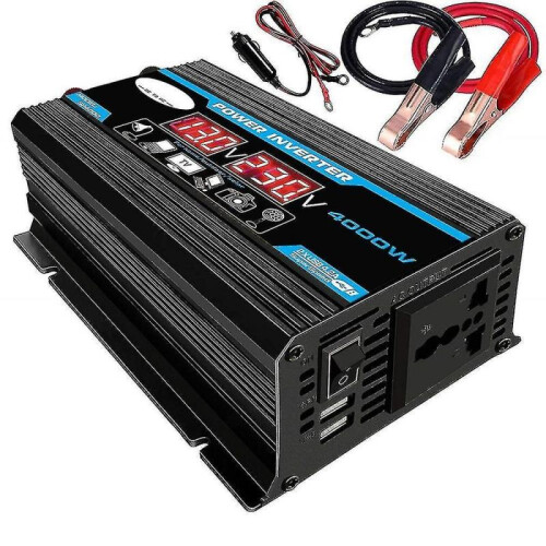 4000W Converter 12V 220V Pure Sine Wave Inverter - with Remote Control