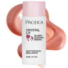 Pacifica Crystal Lit Glowy Glisten Drops  Gesichts-Make-up  Schimmerndes, vielseitig verwendbares flssiges Rouge/Highlighter fr strahlende, feuch