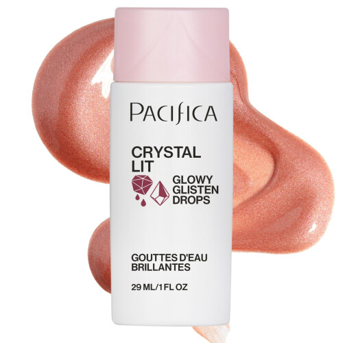 Pacifica Pacifica Crystal Lit Glowy Glisten Drops - Gelaatsmake-up - Multi-Use Vloeibare Blush/Highlighter