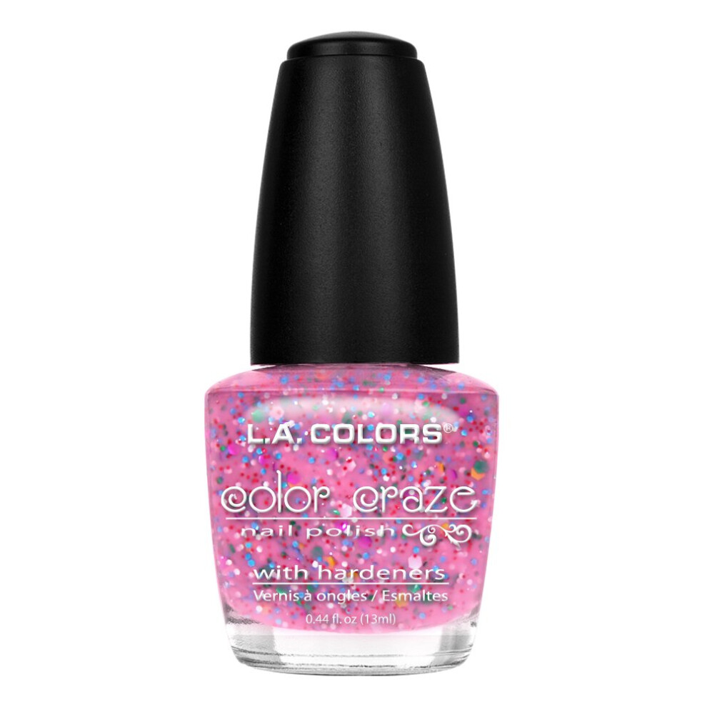 L.a. Colors Craze Nail Polish, Candy Sprinkles, 0.44 Fluid Ounce