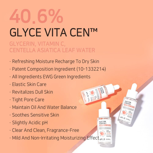 APLB, Ser de Ampulă cu Glicerină și Vitamina C, 1.35 fl oz (40 ml) 2