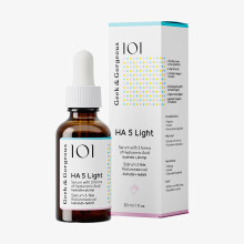 Geek & Gorgeous - HA 5 Light - Siero idratante con 5 forme di acido ialuronico - Formula leggera che assorbono rapidamente per pelle dall'aspetto pi