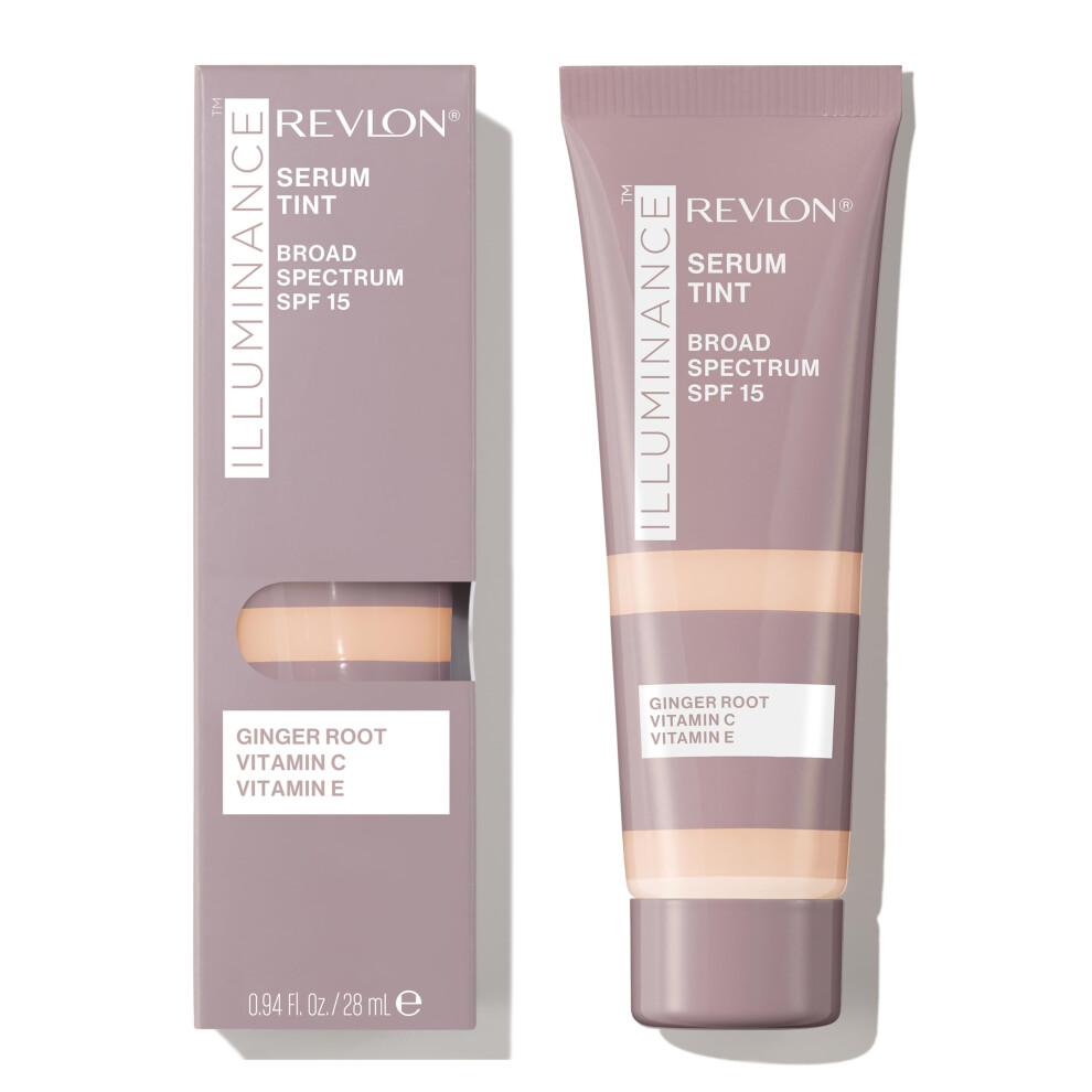 Photos - Foundation & Concealer Revlon Illuminance Tinted Serum, Triple Hyaluronic Acid, Evens Out Skin Tone Over Time and Hydrates All Day, SPF 15, 113 Ivo 