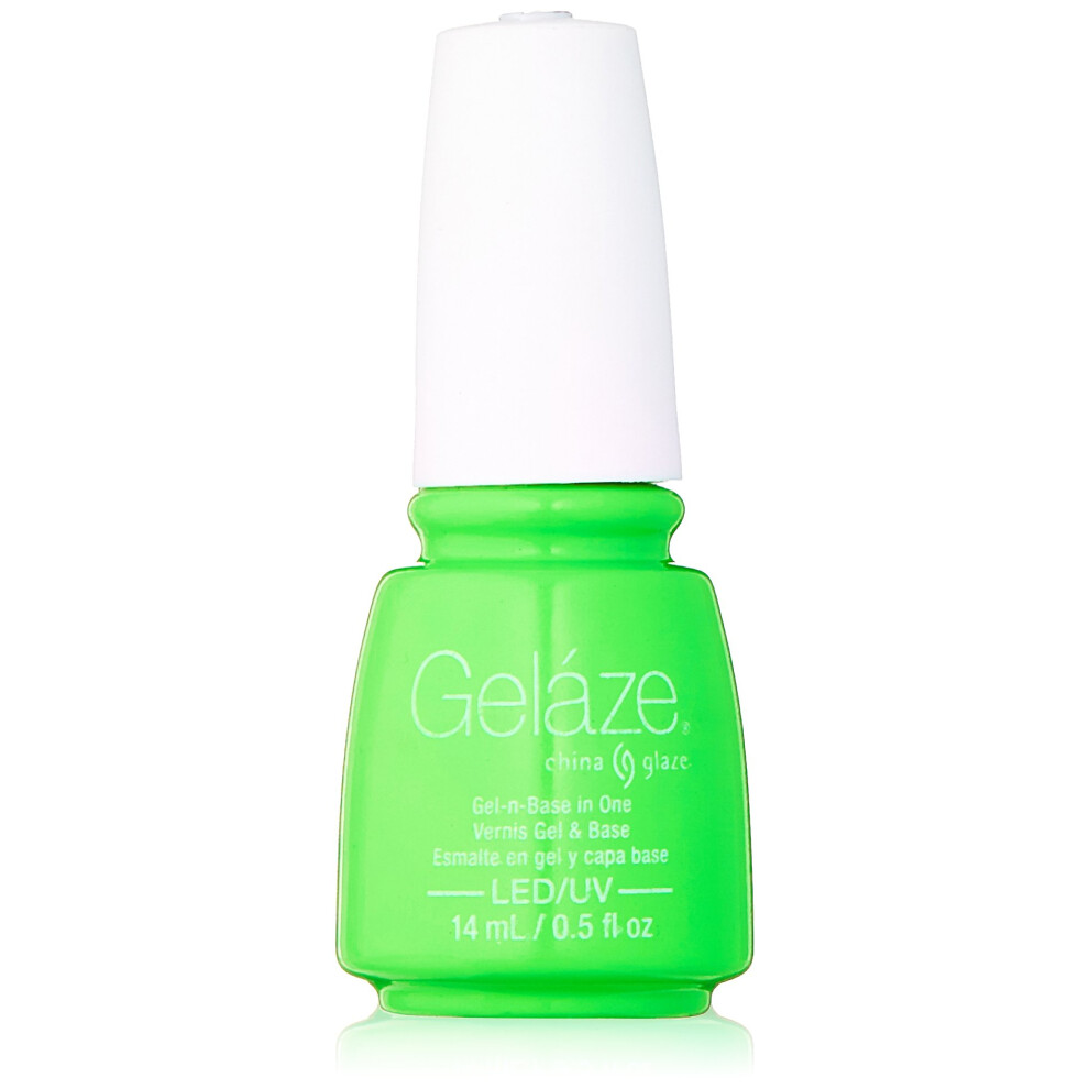 China Glaze Light Gelaze Gel-N-Base Polish In The Lime 0.5 Fluid Ounce
