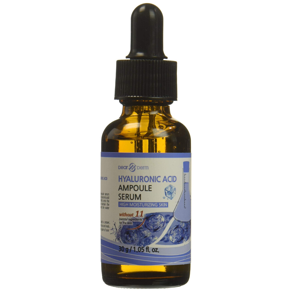 Dear & Derm Dearderm Hyaluronic Acid Intense Solution Ampoule Serum 1.05 Fluid Ounce