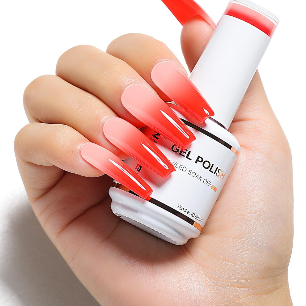 Nicedeco Hema Free Cruelty Free Vegan Gel Nail Polish 1 Pcs 15Ml Color Changing Gel Polish Soak Off Led U V Gel For Nail Art Manicure Salon Diy