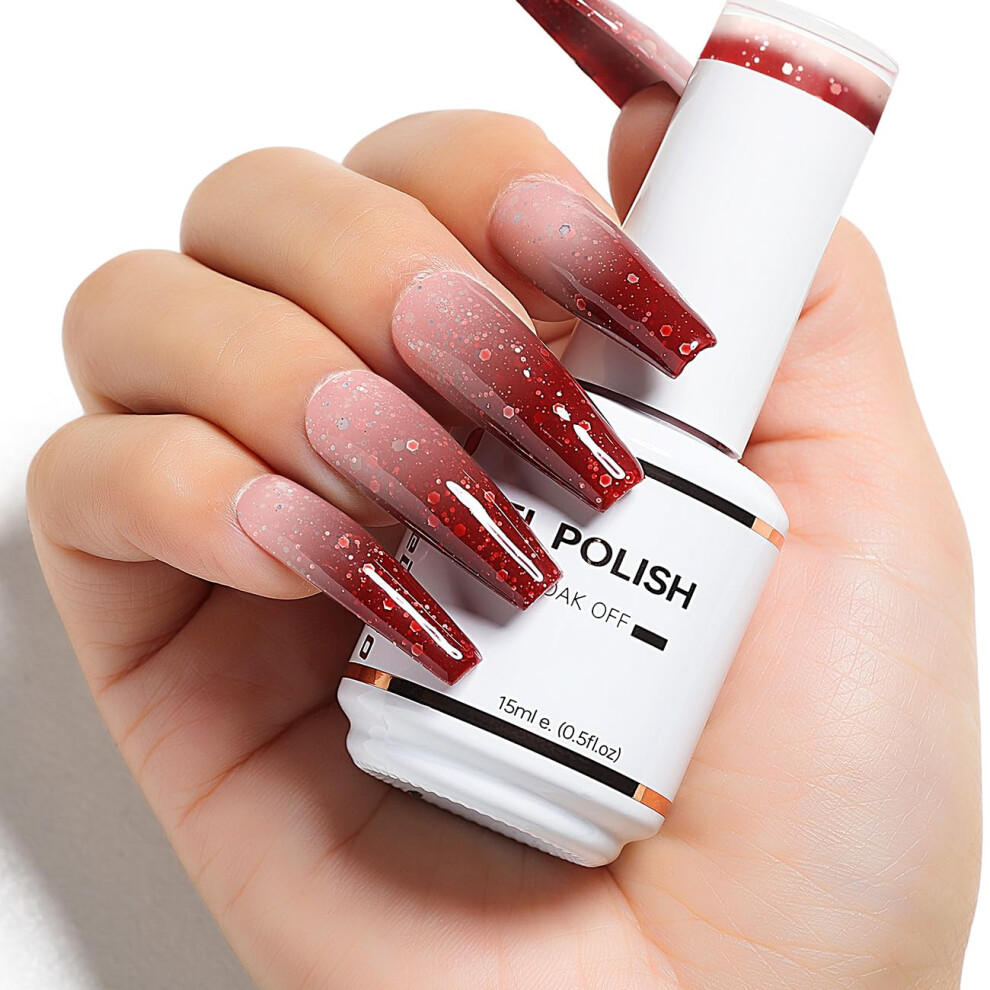 Nicedeco Hema Free Gel Nail Polish Cruelty Free Vegan 1 Pcs 15Ml Color Changing Gel Polish Soak Off Led U V Gel For Nail Art Manicure Salon Diy