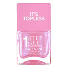 Nails Inc It's Topless Gel Nail Polish 4-in-1 Base Coat Treatment Color & Top Coat Long Lasting Strong Chip Free Nails Glossy Salon Qualit