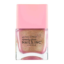 Nails Inc 45 Second Speedy Gloss Ruby Pink Shimmer Metallic Ingen Chip Langtidsholdbar Hurtigt?rrende Air Dry Professionel manicure & pedicure Fi