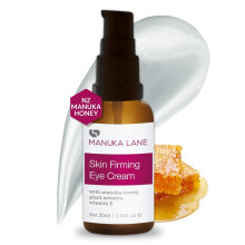 Manuka Lane Naturalny krem ??nawilzajacy pod oczy z miodem Manuka, swietlikiem, witamina E i lanolina - Najsilniejsza ochrona natury przed cienia
