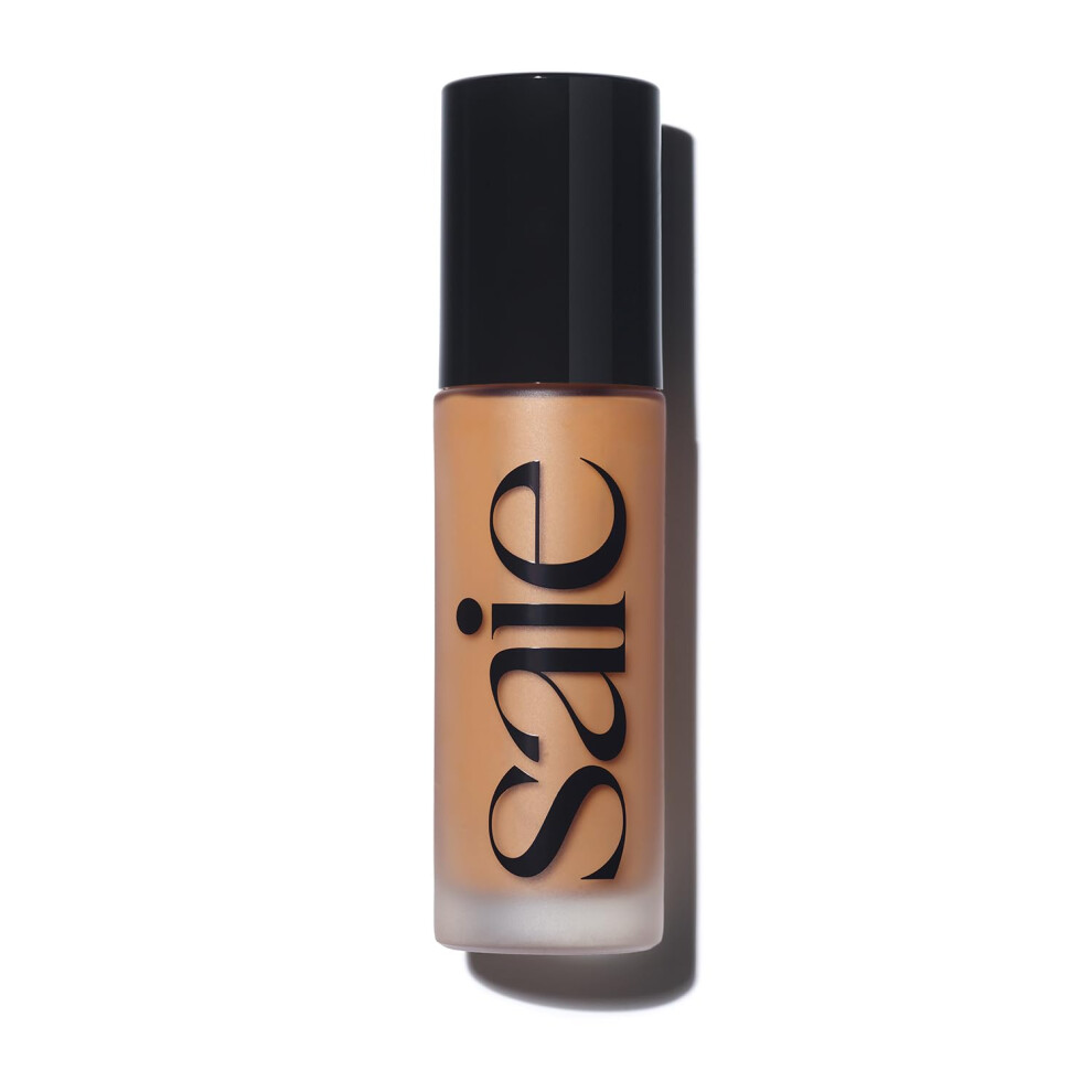 Saie Glowy Super Skin Tint Liquid Foundation Feuchtigkeitsspendende Serum-Foundation Mit Leichter Mittlerer Deckkraft Formuliert Mit Hyaluron-image