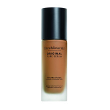 Base de maquillaje lνquida natural radiante Original Pure Serum de bareMinerals con FPS 20, hidratante, acabado hϊmedo, ligera, cobertura media,