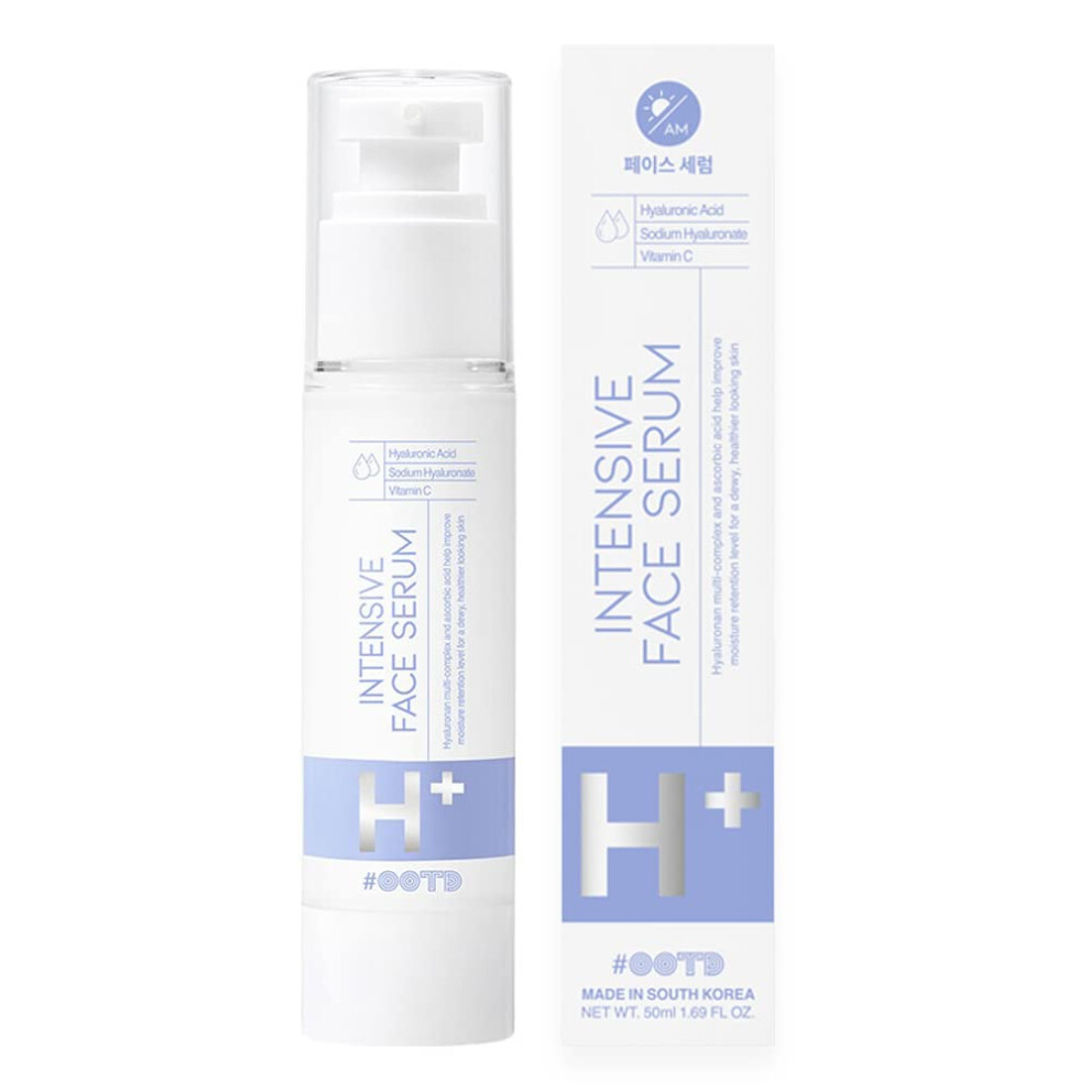#Ootd Cream Intensive Hydrating Serum Moisturizing Face Serum Korean Hydrating Revitalizing Hyaluronic Acid Sodium Hyaluronate Vitamin C Facial 50