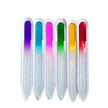 Premium Crystal Glass Nail Files Manicure Set Professional Double Sided Pedicure Files - Best Glass Nail Files for Natural Nails - Mix Color - 5