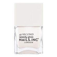 Nails Inc 45 Second Speedy Gloss Willa Bright White Glossy Ingen chip Langtidsholdbar Hurtigt?rrende Air Dry Professionel manicure & pedicure Fin