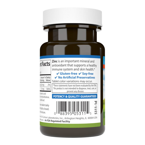 Carlson, Zink, 15 mg, 100 Tabletten 2