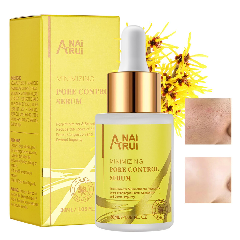 Anai Rui Pore Minimizer Serum Pore Minimizer & Reducer Pore Control Minimizing Shrinking Tightening Pores 100% Vegan Pore Exfoliating Soluti