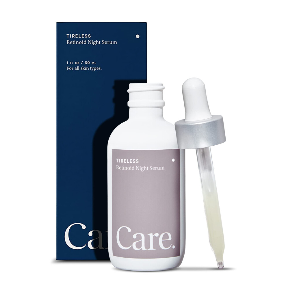 Care Skincare - Tireless Retinoid Serum For Face Paraben-Free Vegan Night Serum With Hyaluronic Acid Squalane And Granactive Retinoid Improve