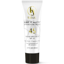 Proiezione solare di Black Girl Make It Matte SPF 45 - Crema solare del viso chiaro - nessuna finitura vegana opaca a spettro a spettro ampio bianco