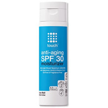Age Defying SPF 30 Sunscreen Moisturizer Ansigtscreme med E-vitamin og hyaluronsyre til ansigtshals eller krop - Duft- og oliefri - 3,3 Oz