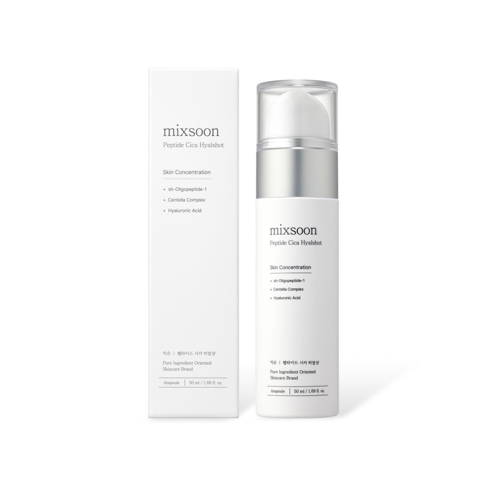 Photos - Other Cosmetics Mixsoon Peptide Cica Hyal-Shot Hyaluronic Acid Serum EGF & Adenosine Moisturizing korean Skincare Serum 1.69 fl.oz/50ml B0DN 