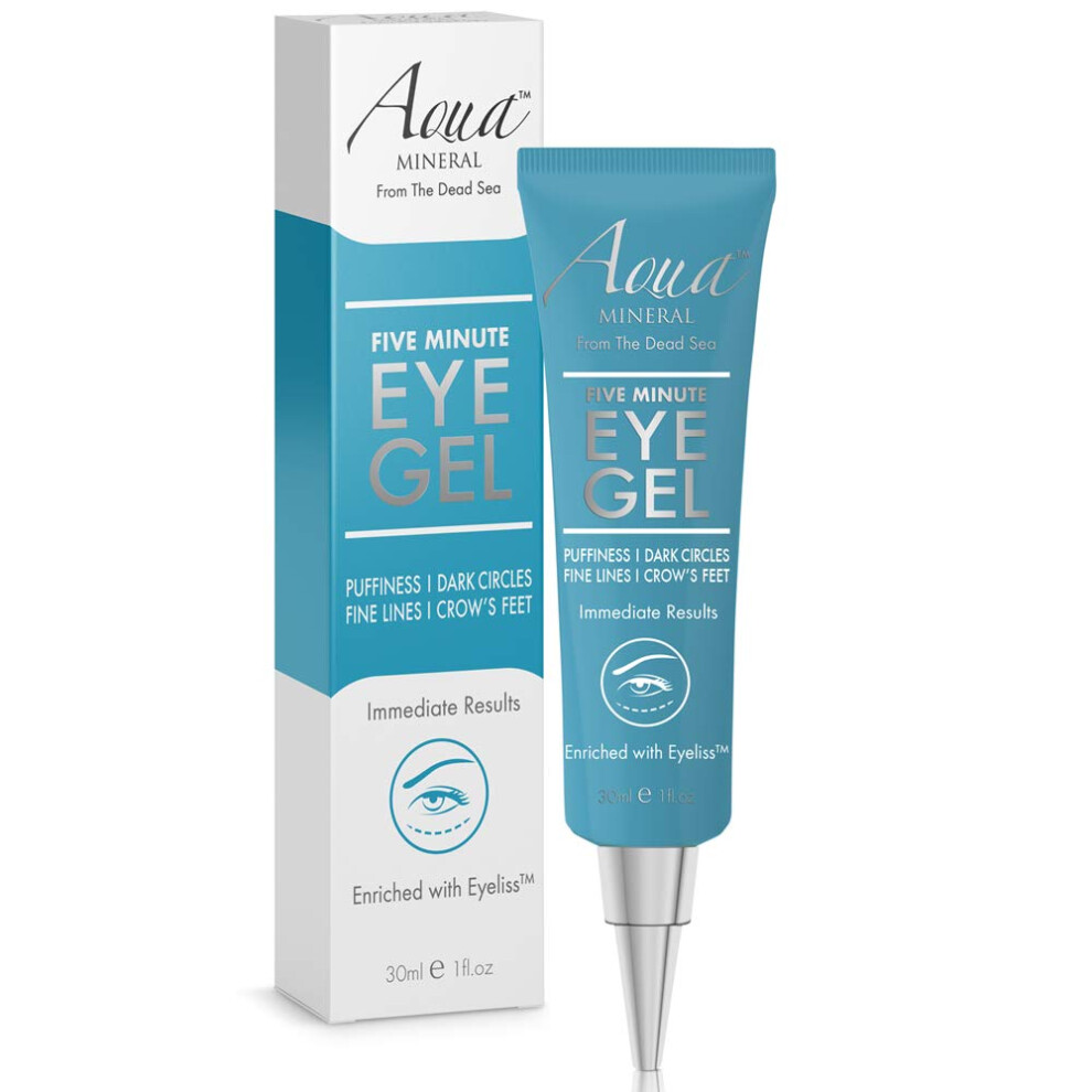 Aqua Mineral Green Puffy Eye Gel Instant Results - Naturally Rapid Reduction Eye Gel Eliminate Wrinkles Puffiness And Bags - Hydrating Eye Gel W/ Tea Extract