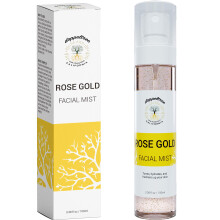 Toner a spruzzo facciale idratante con olio di semi di semi di rosa di acido ialuronico in rosa e aloe vera - nebbia per il viso di doppeltree - form