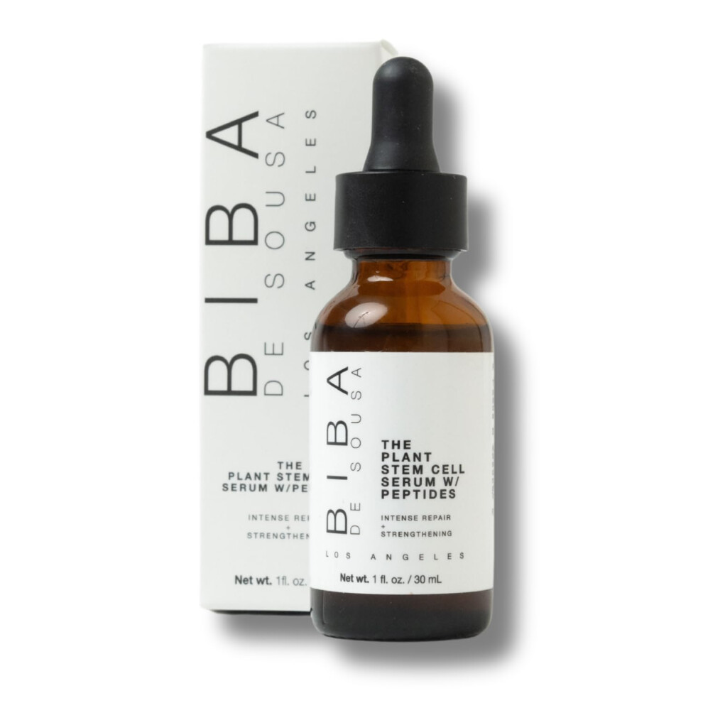 Biba De Sousa The Plant Stem Cell Peptide Serum - Intense Repair Hydration & Youthful Glow With Plant Peptides Hyaluronic Acid Antioxidants V