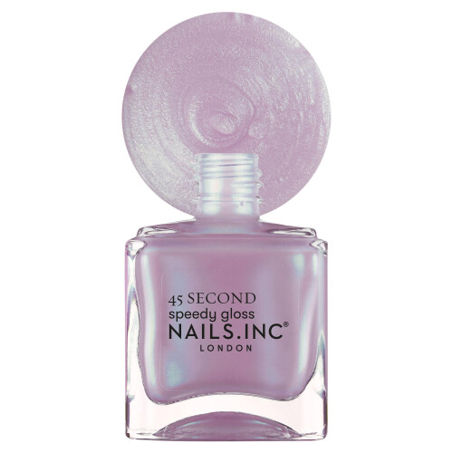 Nails Inc 45 Δευτερόλεπτα Speedy Gloss, Λάνα, Λιλά Σκίνερ, Μεταλλικό, Μακράς Διάρκειας 1