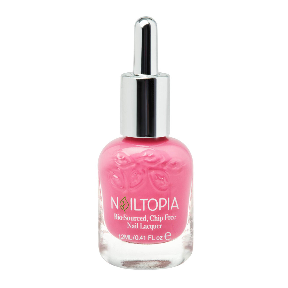 Nailtopia Bio-Sourced Chip Free Nail Lacquer - All Natural Strengthening Biotin And Superfood-Infused Polish - Chip Resistant Formula - Quick-D