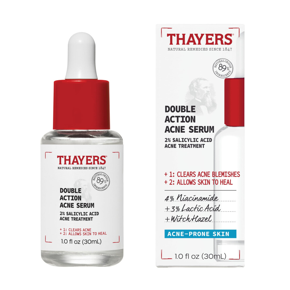 Фото - Крем і лосьйон Thayers Serum na tradzik o podwjnym dzialaniu z kwasem salicylowym Leczenie tradziku Serum do twarzy z 2 kwasem salicylowym