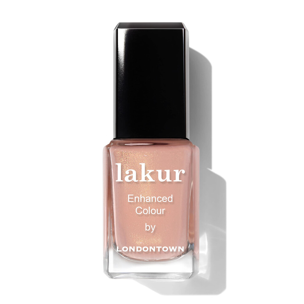 Londontown Sunset Rose Gold Shimmery Nail Polish Amber Lights Lakur Vegan Chip-Resistant Long-Lasting Nail Lacquer 40 Fl Oz