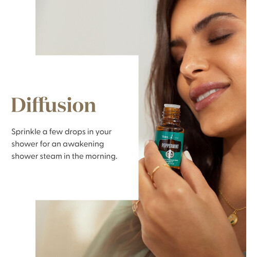 Young Living Pepparmyntolja 15ml - Uppiggande Doft och Kylig Känsla, Stöder Maghälsa 2